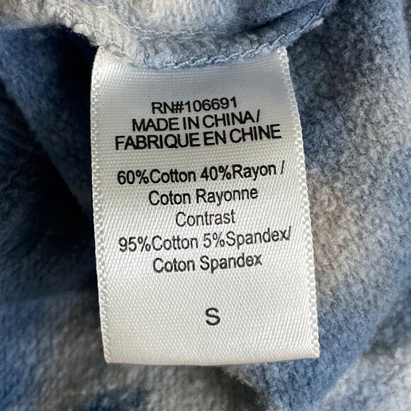 Young Fabulous & Broke Groove Joggers Pants White Blue Tie Dye Size Small - Picture 7 of 9